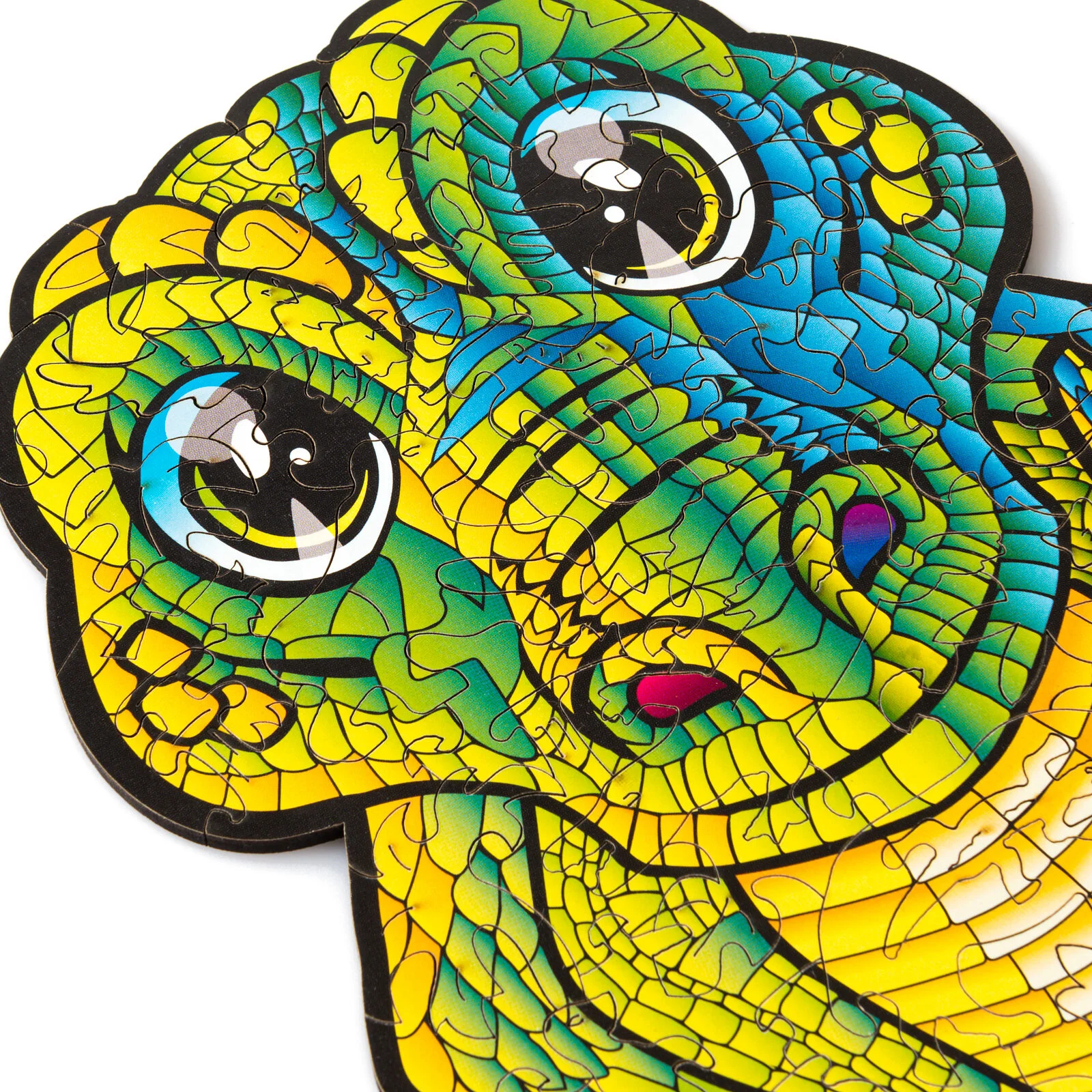 Деревянный пазл Крокодил Т