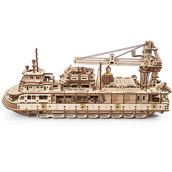 3D-пазл UGears Научно-исследовательское судно