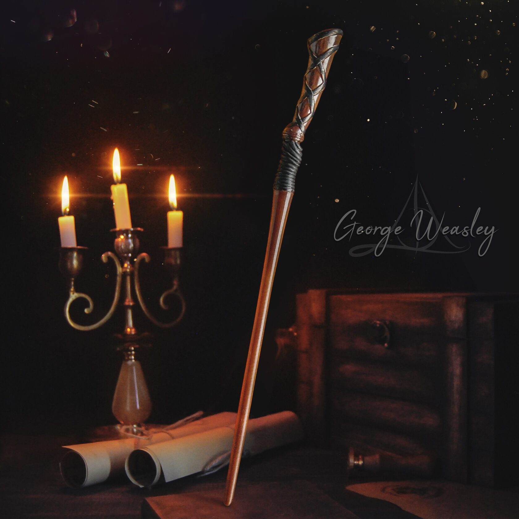 Коллекционная волшебная палочка Джорджа Уизли (37см) 46832