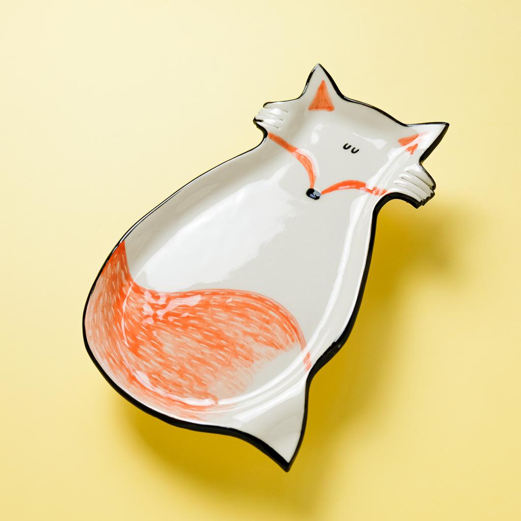 Тарелка Умиротворённый лис (маленький)