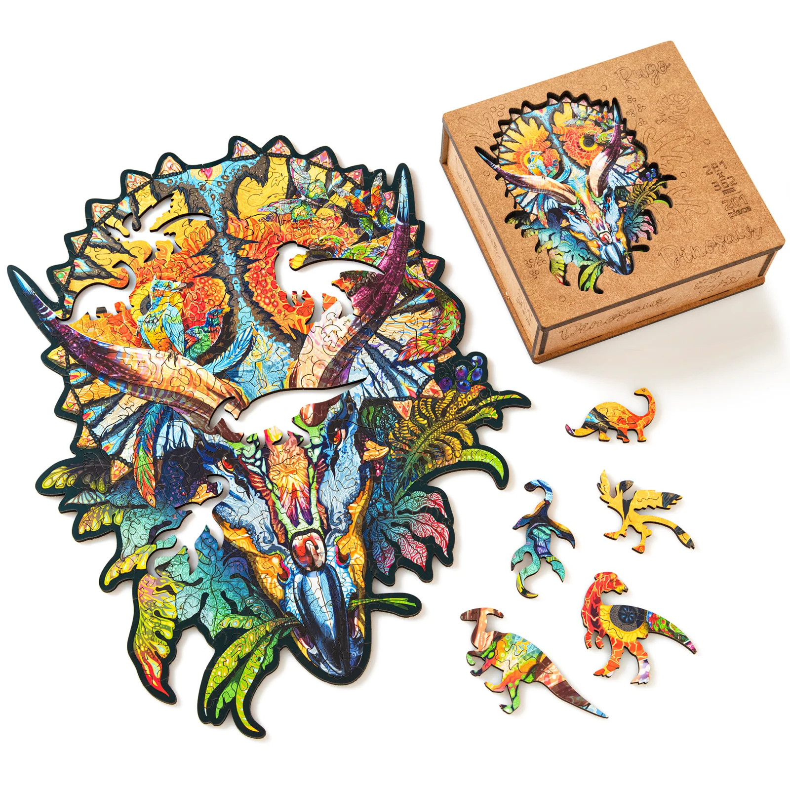 Деревянный пазл Динозавр L