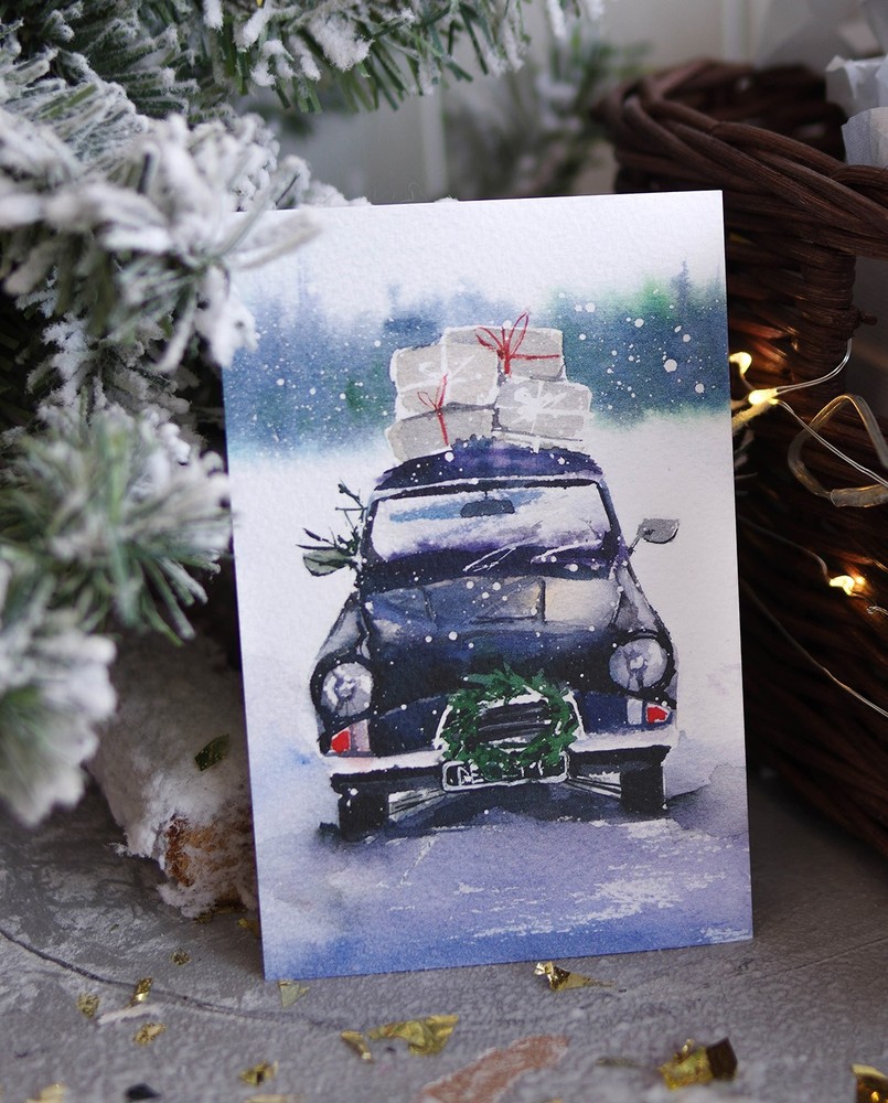 Открытка Новый год уже в пути