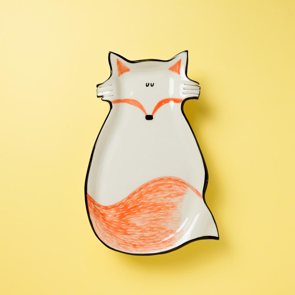 Тарелка Умиротворённый лис (маленький)