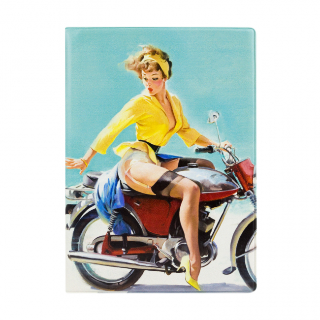 Обложка на автодокументы Пинап-мото