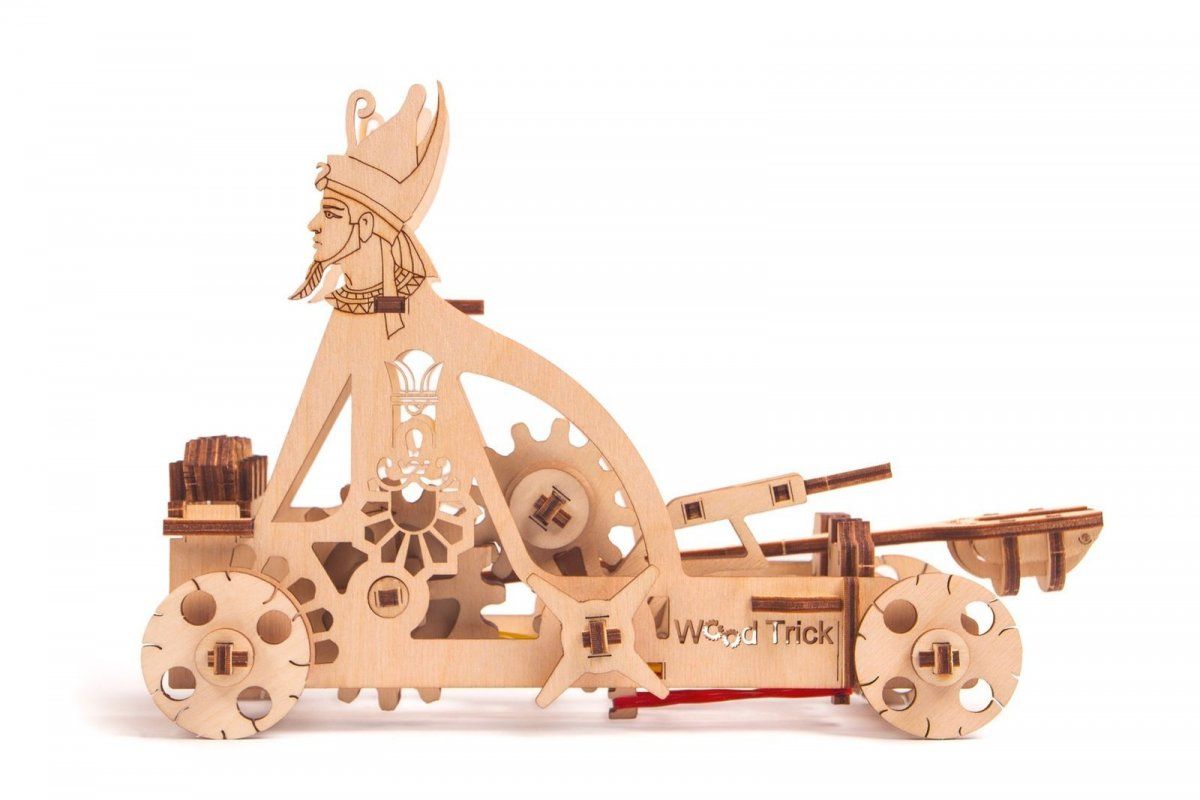 Механический 3D-пазл из дерева Wood Trick Катапульта