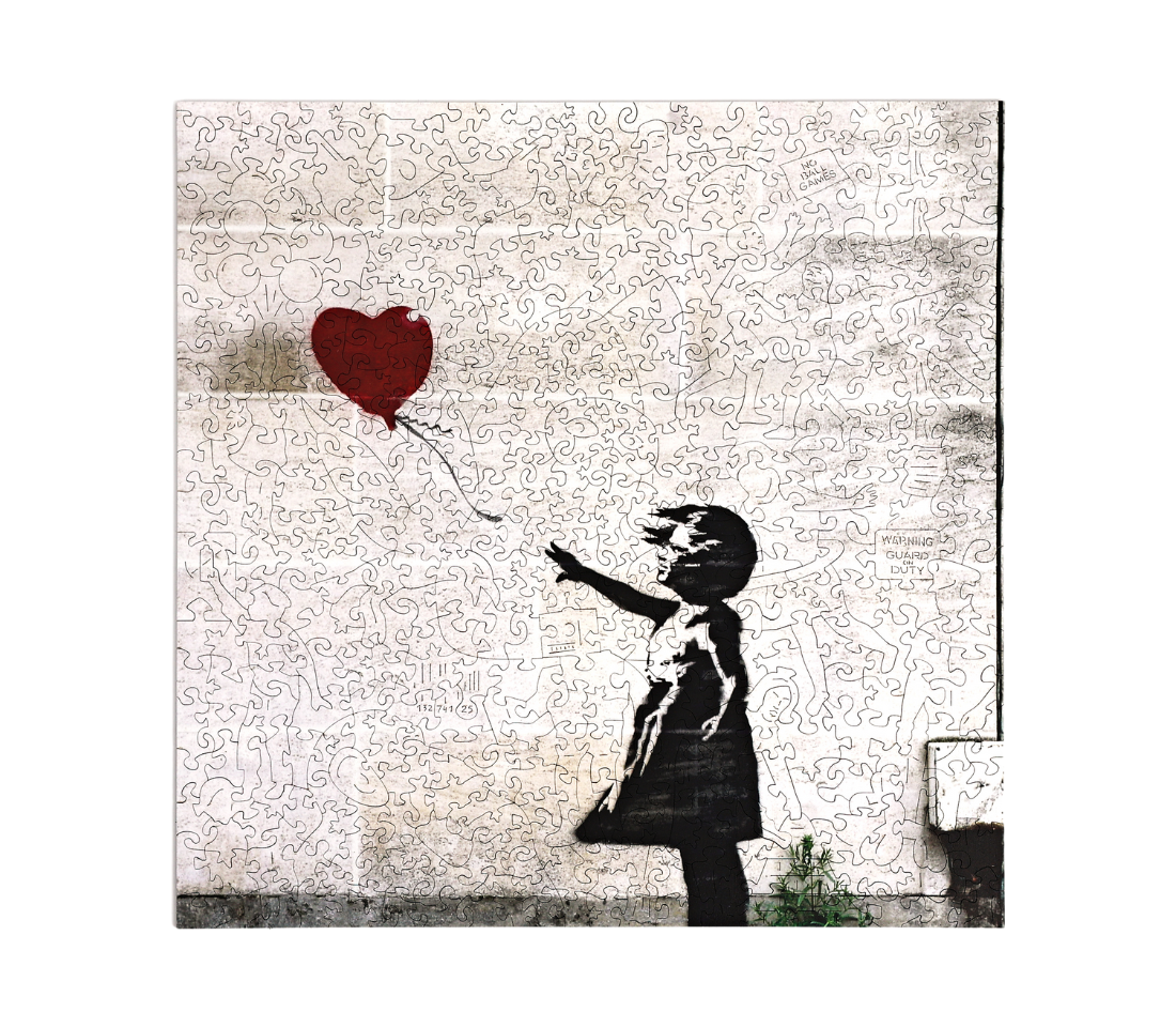 Деревянный пазл Девочка с шаром, Бэнкси