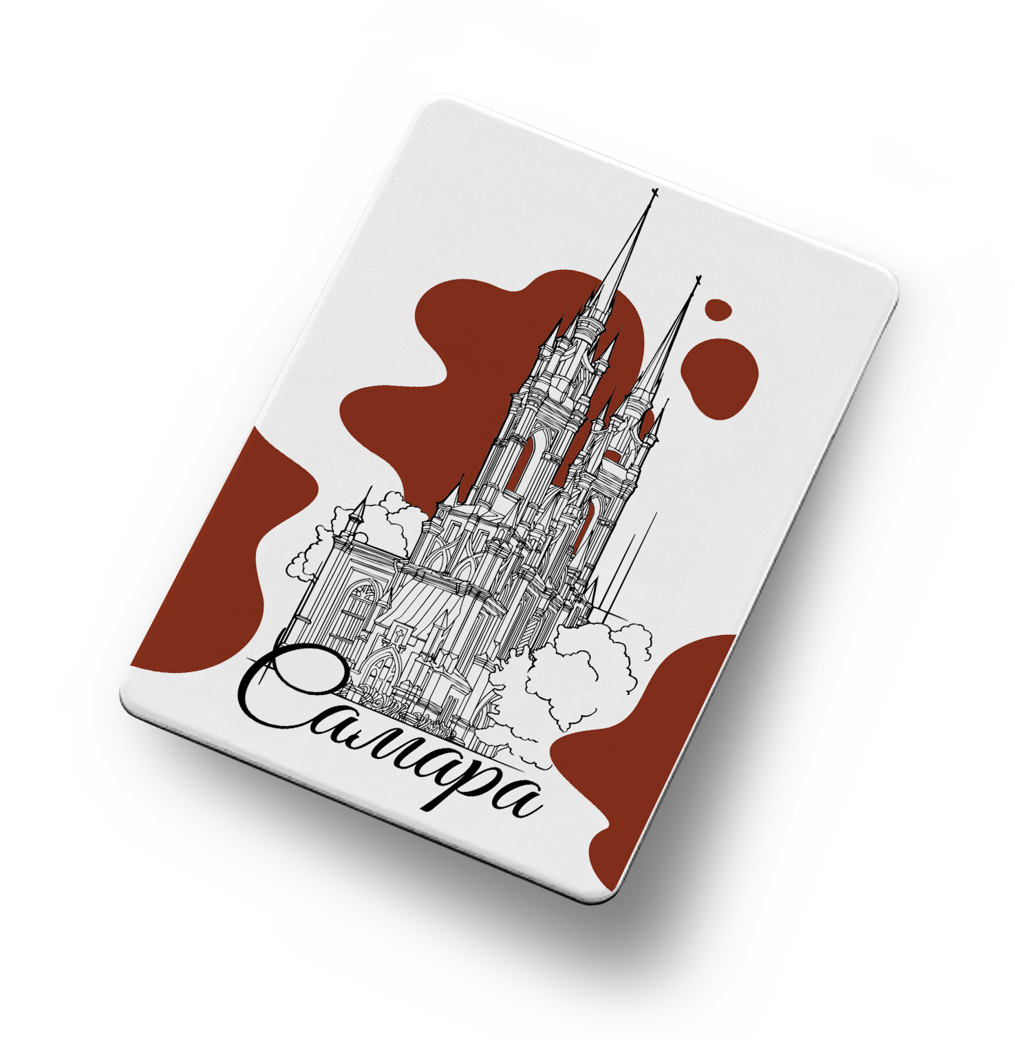 Магнит Самара Костел черно-белый (винил)