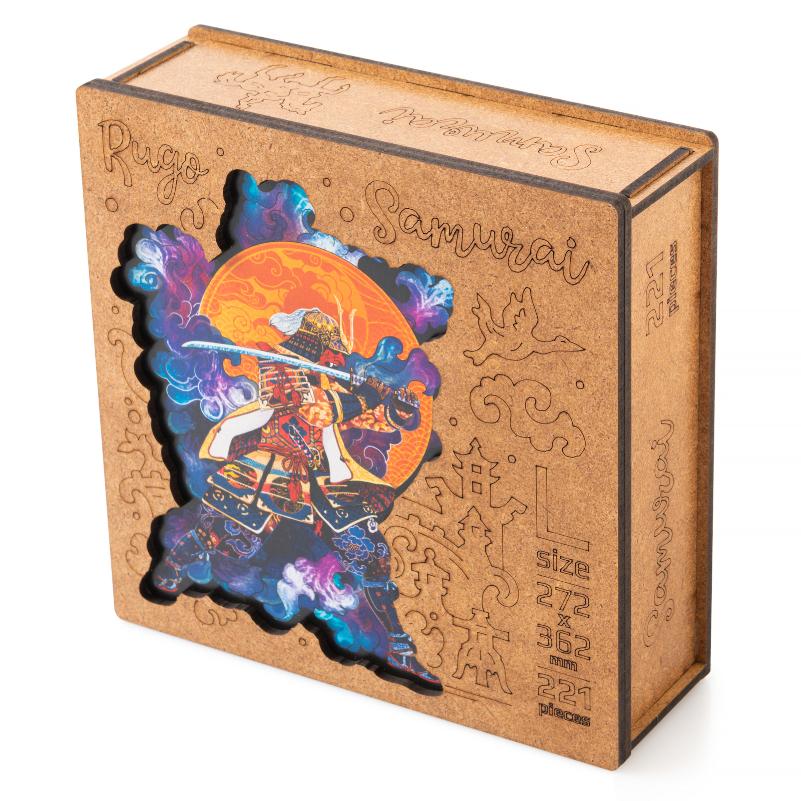 Деревянный пазл Самурай L
