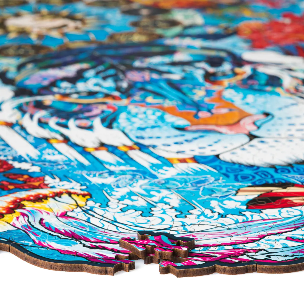 Деревянный пазл Водяной Тигр XL 43х54 см, 500 деталей