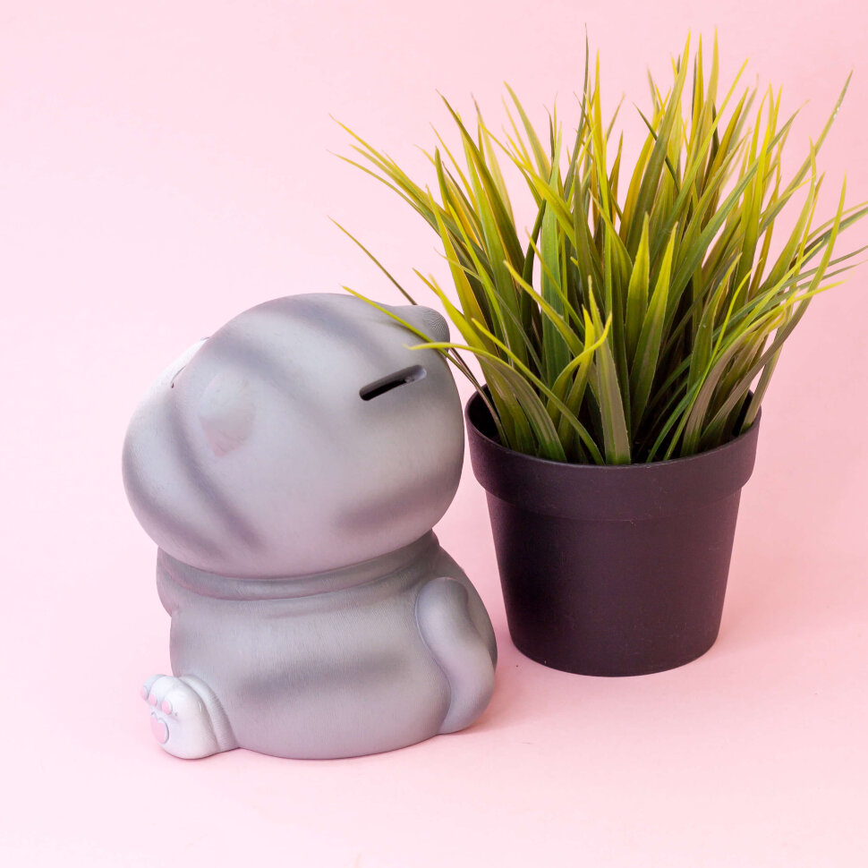 Копилка Gray cat (sitting)