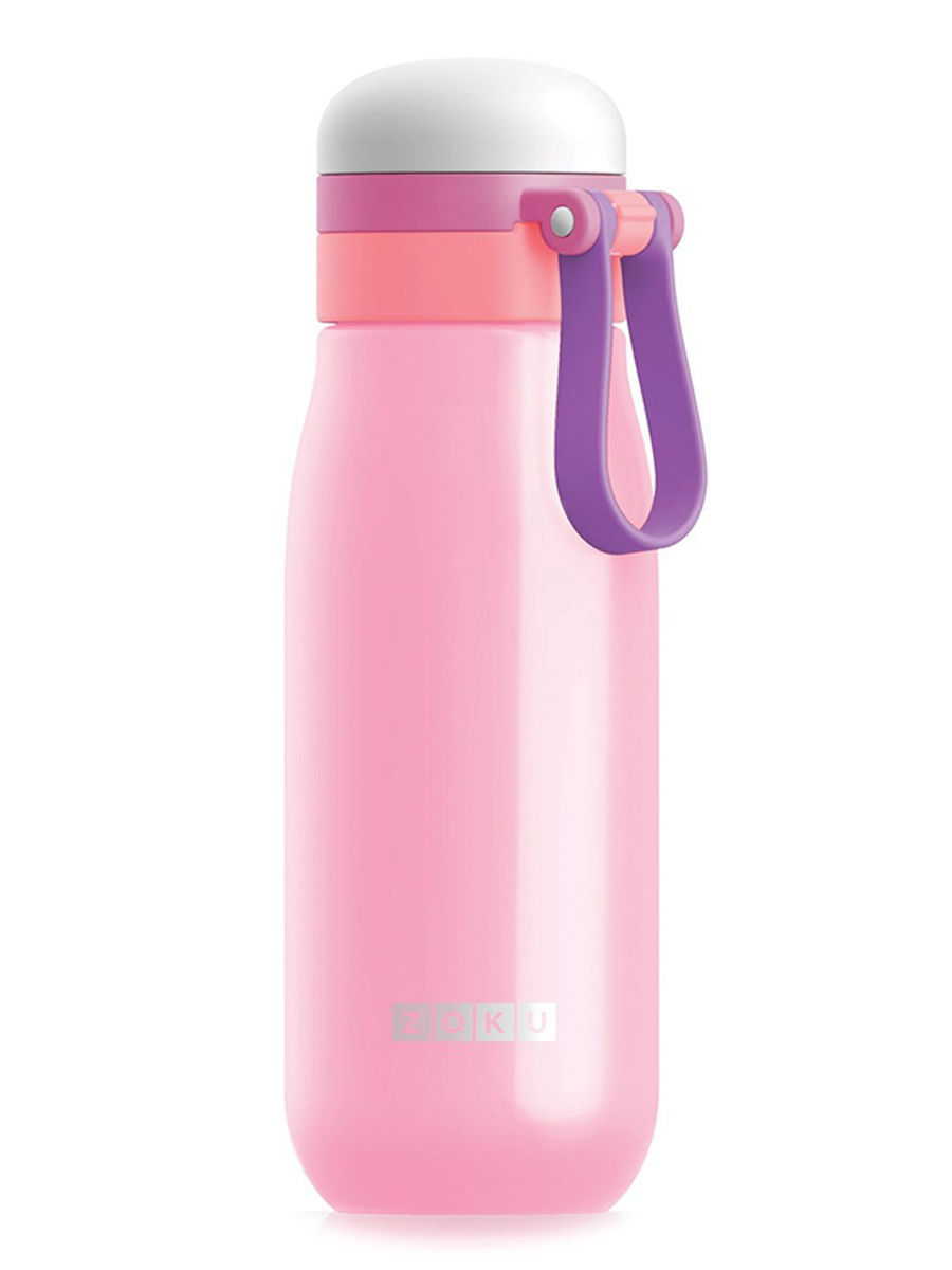 Бутылка вакуумная из нержавеющей стали 500 мл розовая