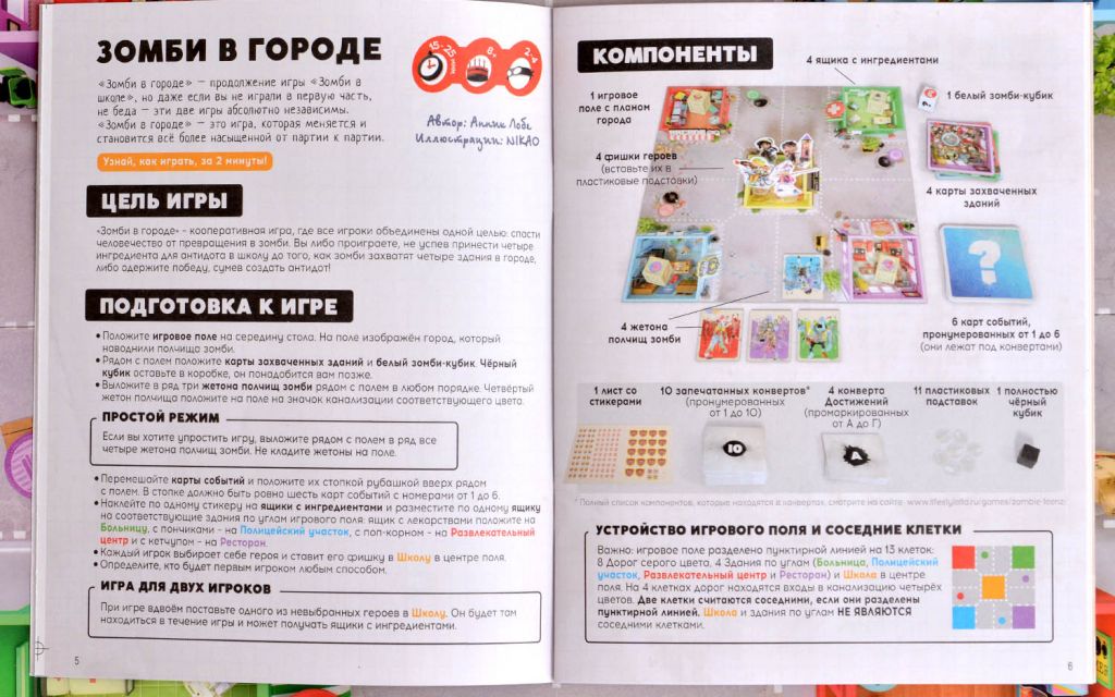 Настольная игра Зомби в городе