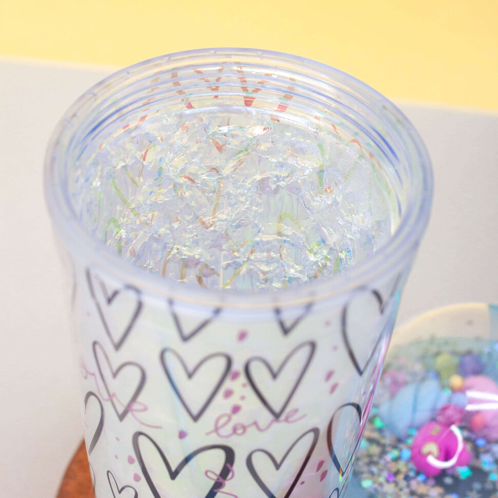 Тамблер Love heart (blue) 450 мл
