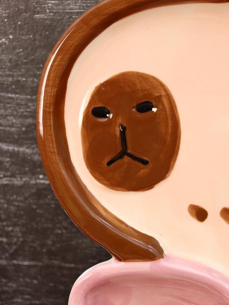 Тарелка керамическая Capybara bow tie