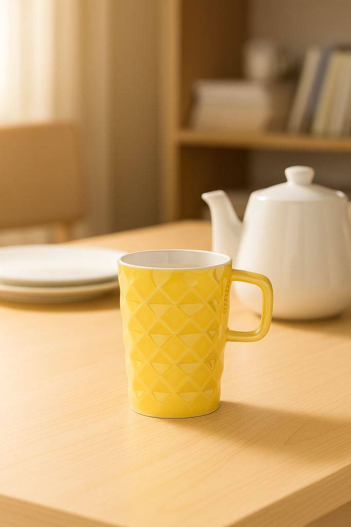 Кружка керамическая Simple Geometry (yellow)