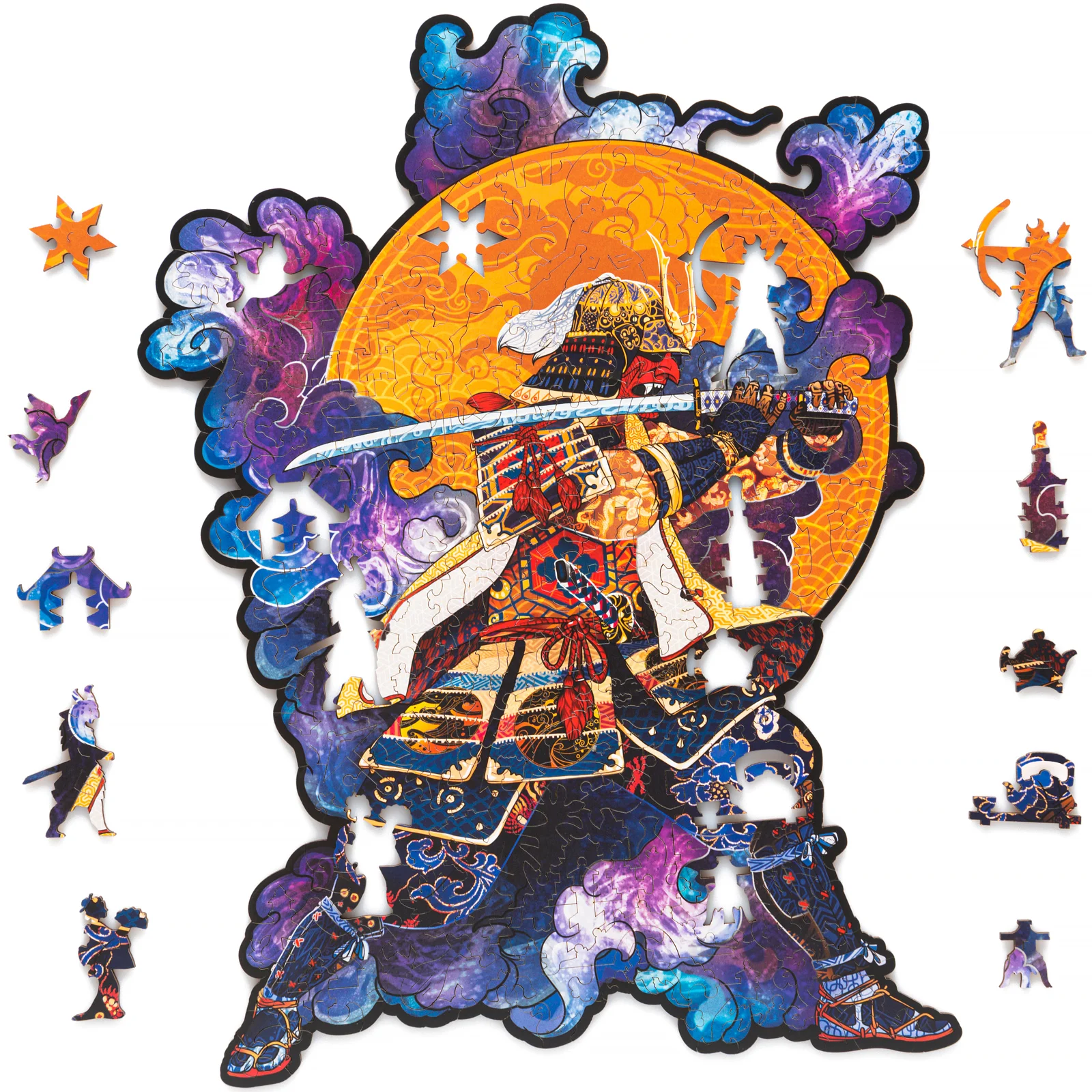 Деревянный пазл Самурай L