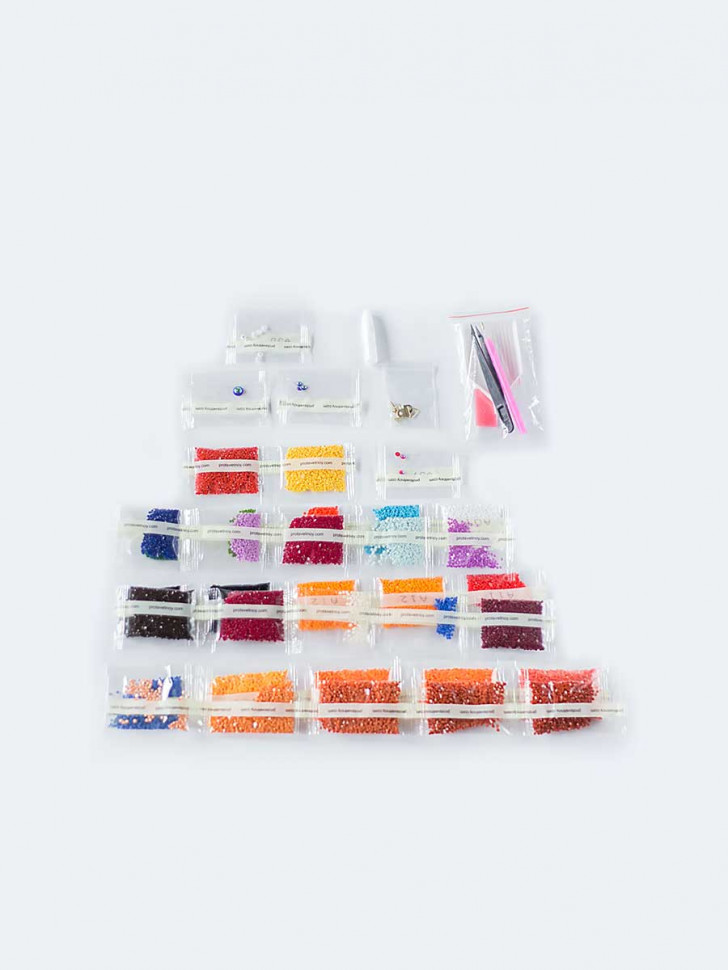 Алмазная мозаика Портрет африканки 50х65 см