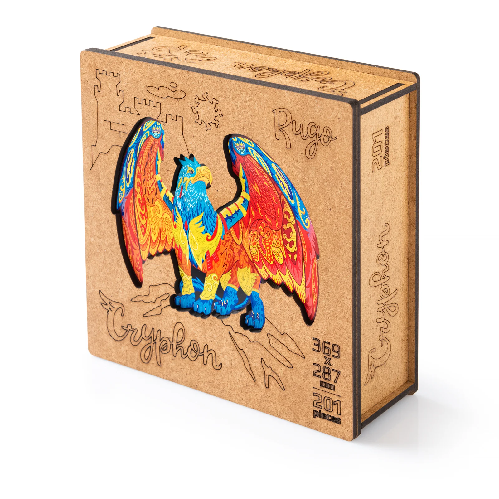 Деревянный пазл Грифон L