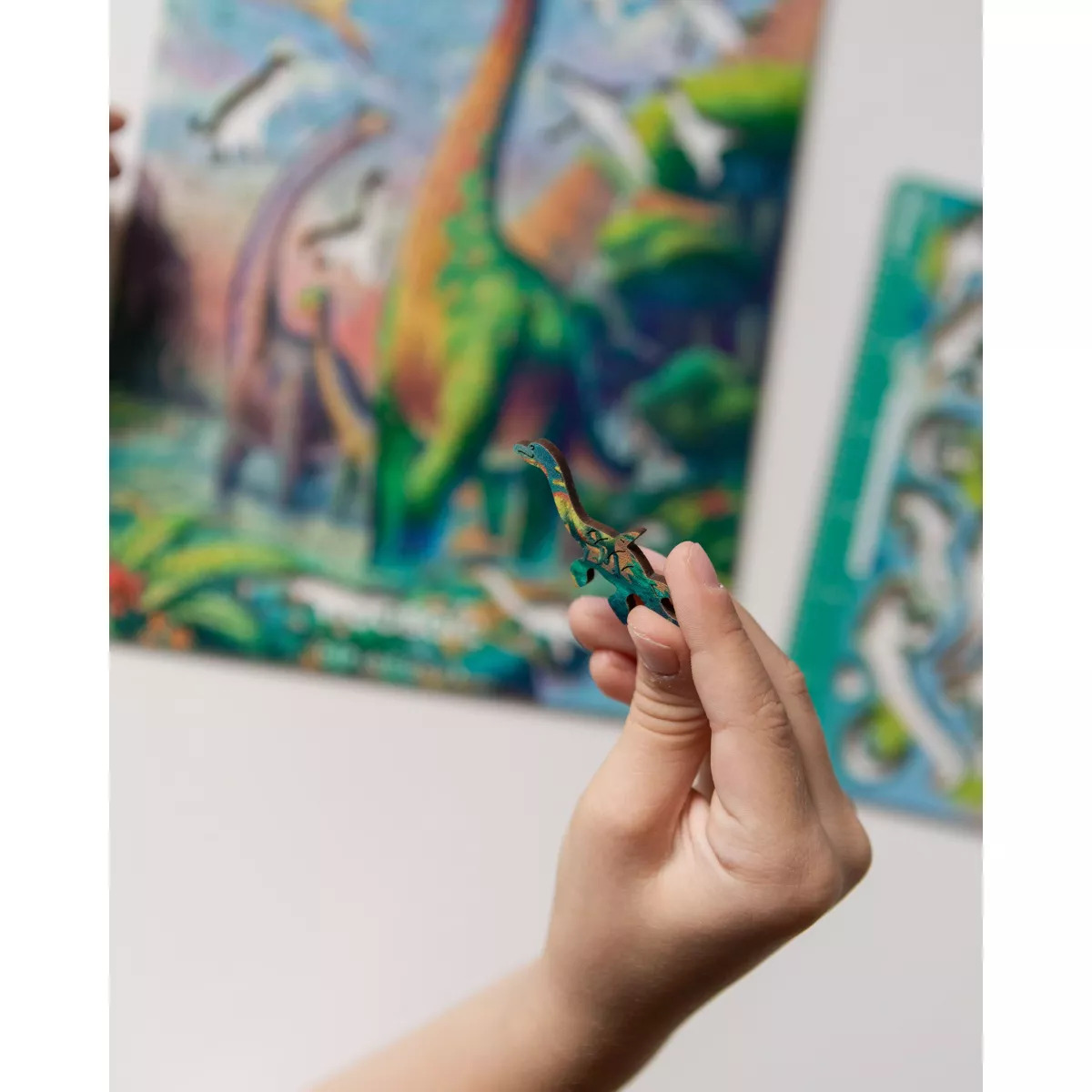 Деревянный пазл Диплодок