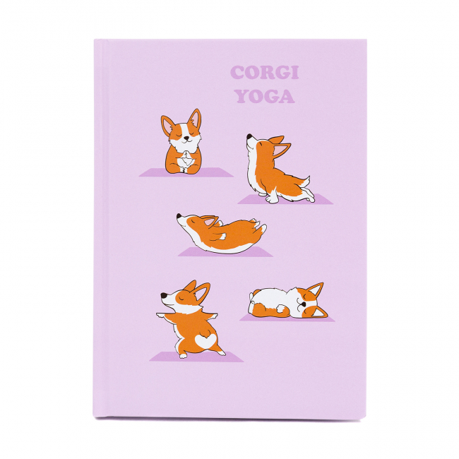 Ежедневник Korgi yoga (Сиреневый)