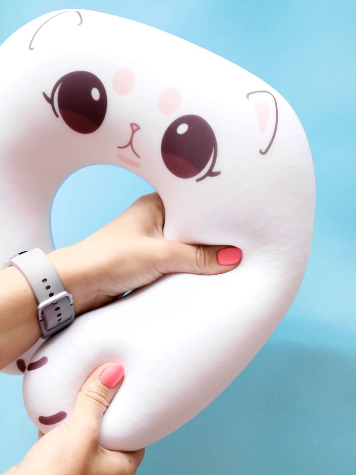 Подушка для шеи антистресс Hugme toys Котик