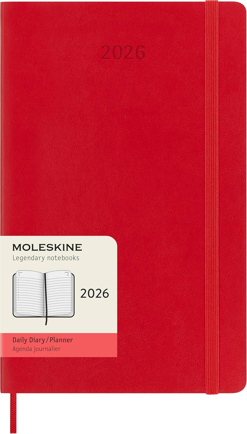 Ежедневник Classic Soft Large (в линейку) красный 2026