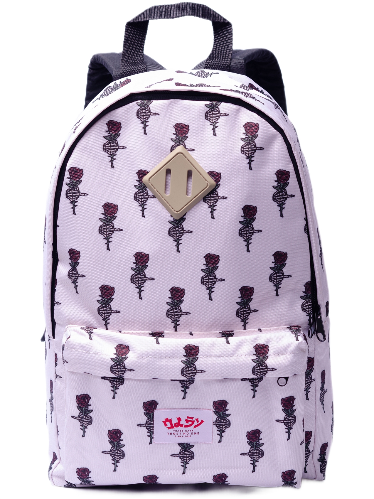 Рюкзак Oldy принт (бежевый, рука/роза)