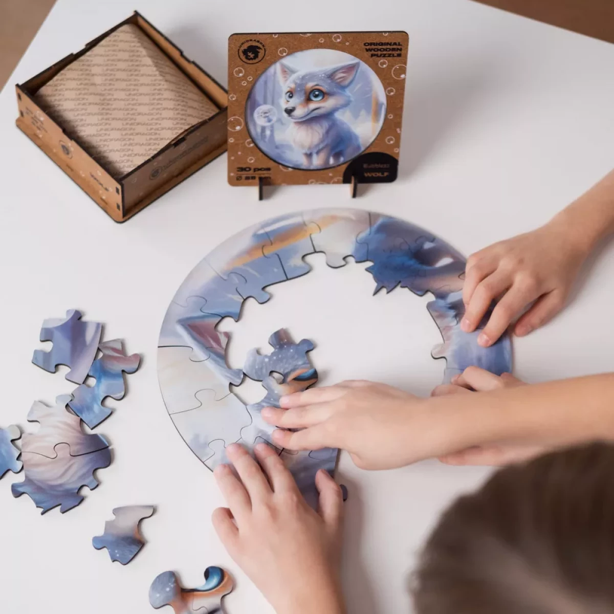 Деревянный пазл Bubblezz Волчонок, 30 дет.