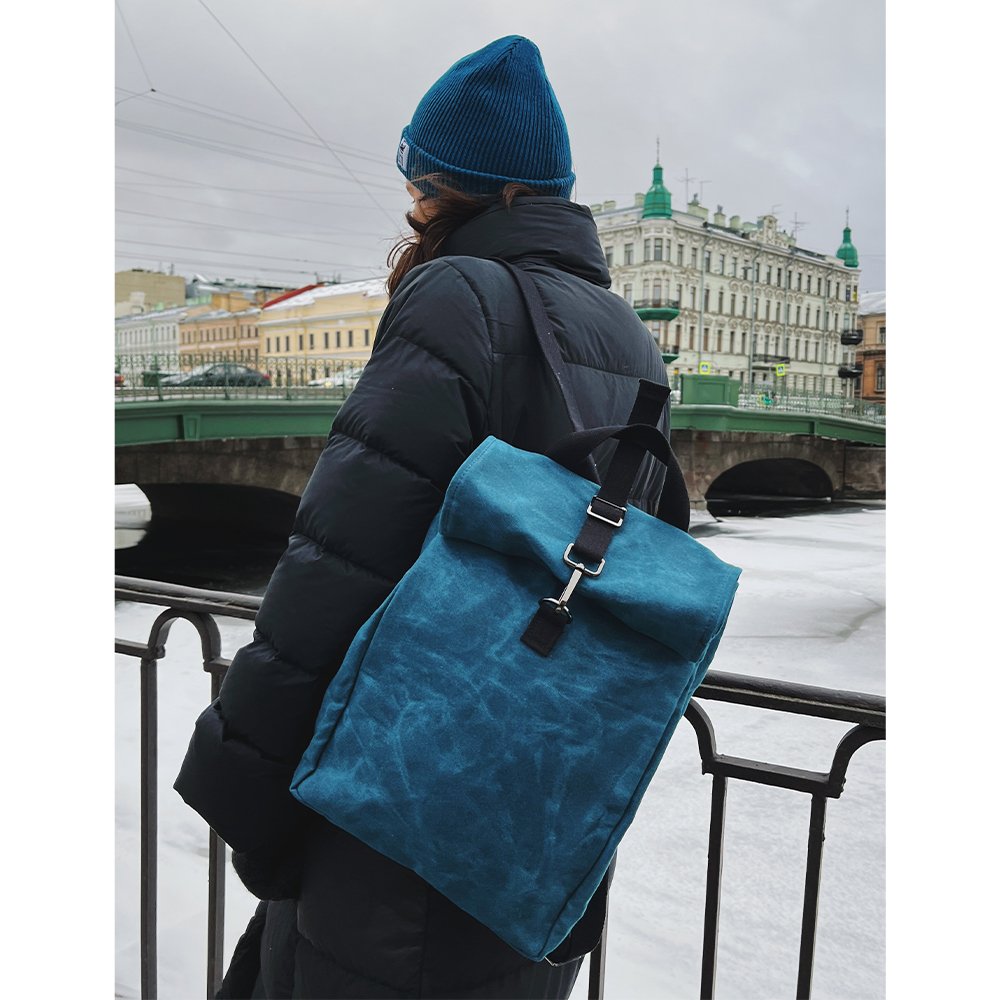 Рюкзак роллтоп Friend Function Mini (бирюзовый)