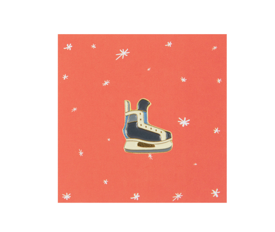 Значок PinPinPin Коньки черные