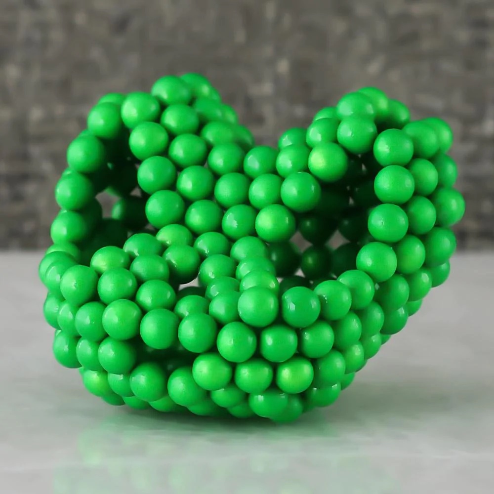 Магнитный куб Magnetic Cube светящийся в темноте, 216 шариков, 5 мм