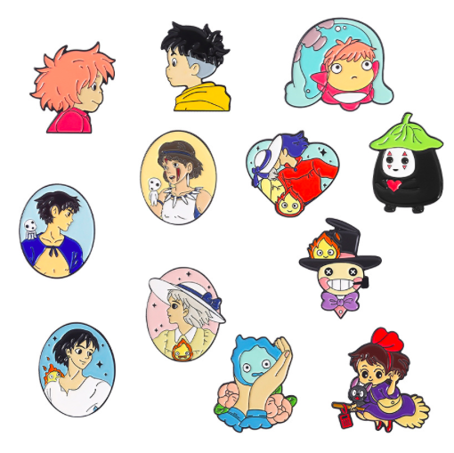 Пин металлический Pinchi Персонажи Миядзаки. Поньо