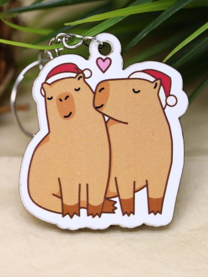 Брелок ECO из дерева Cappy new year. Love