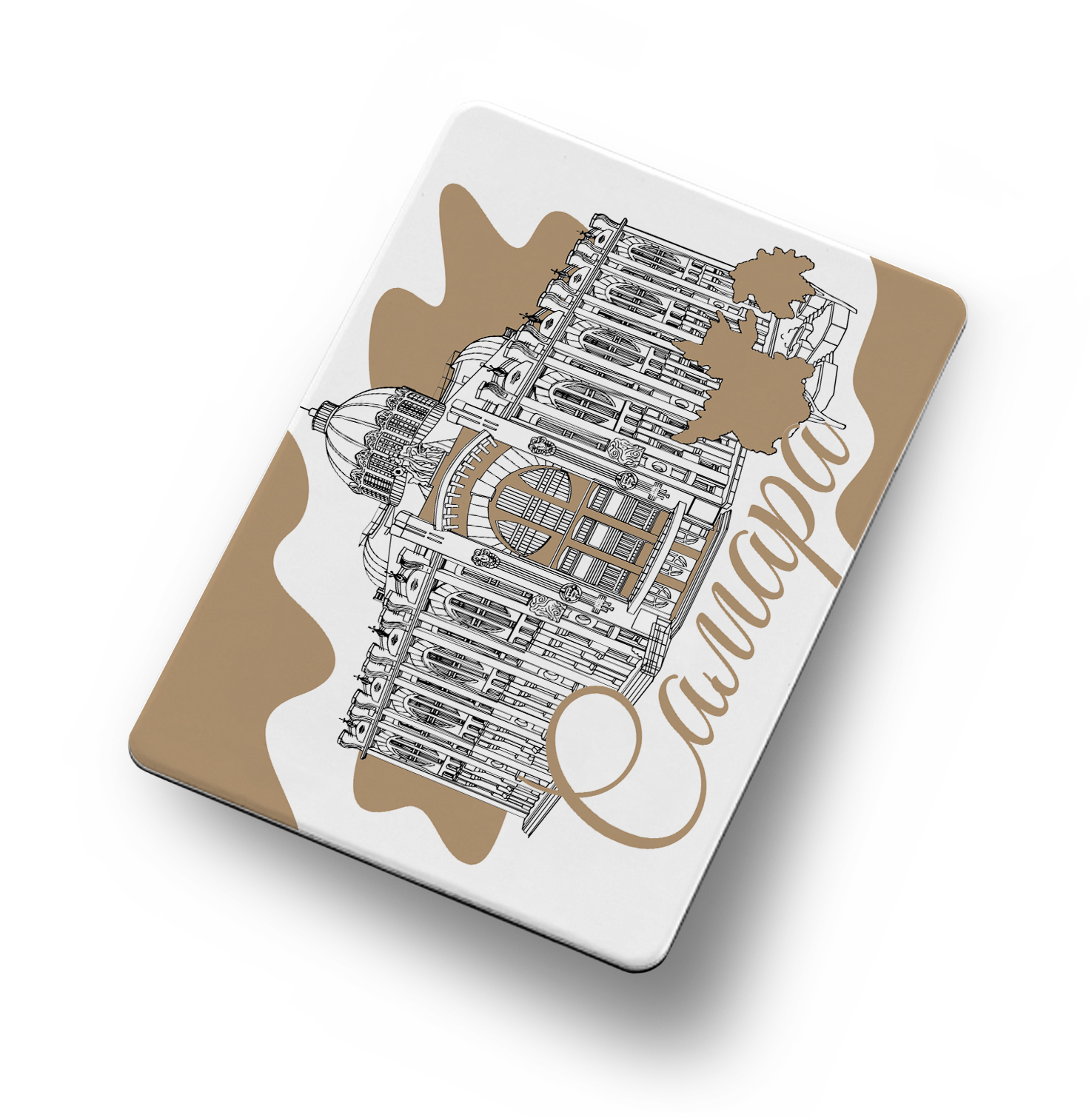 Магнит Самара Филармония, черно-белый (винил)