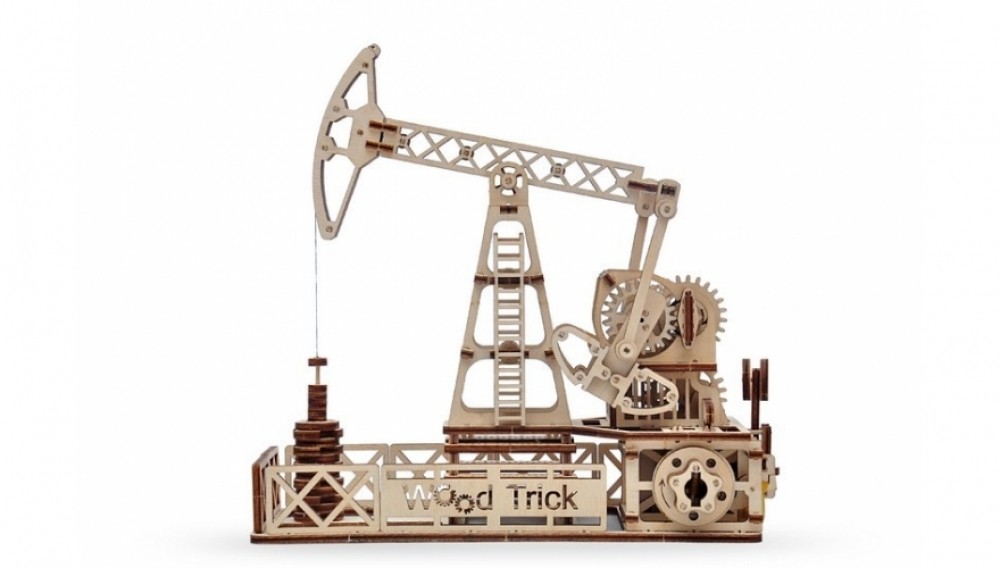 Механический 3D-пазл из дерева Wood Trick Нефтяная Вышка