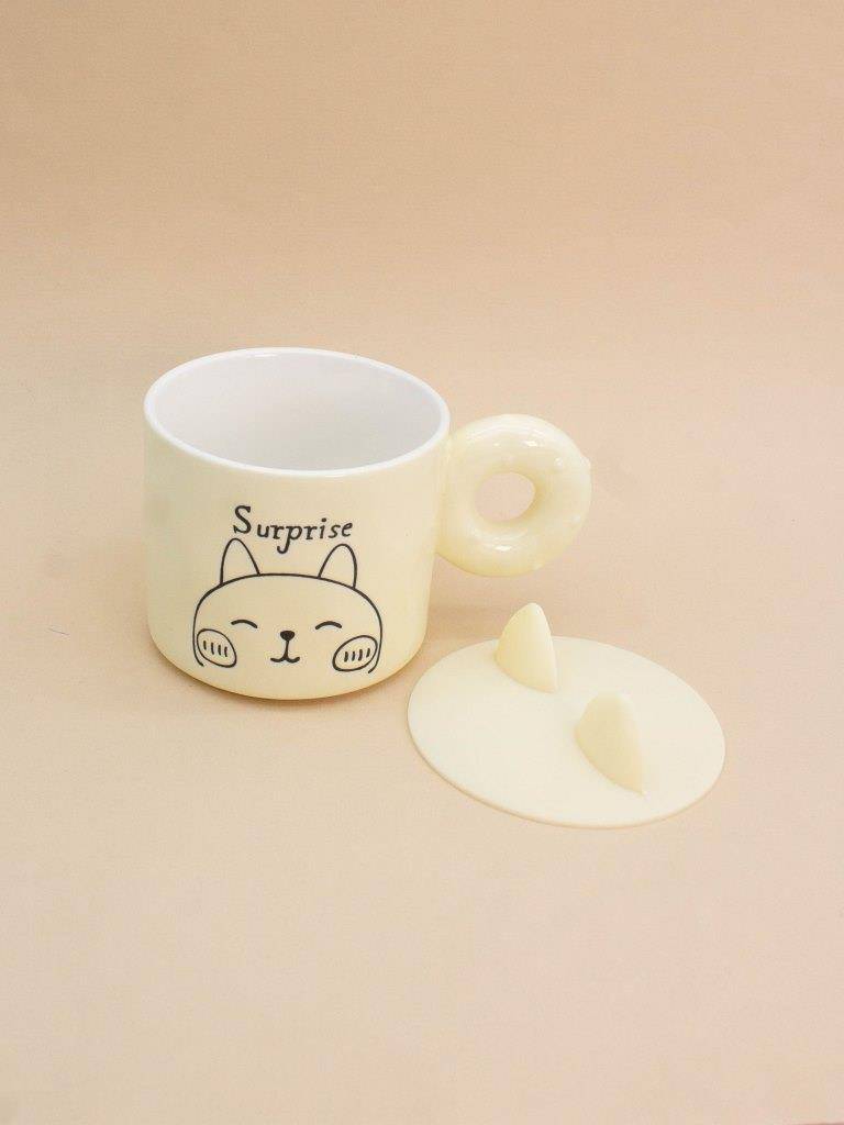 Кружка Kitty surprise (beige), 420 мл.