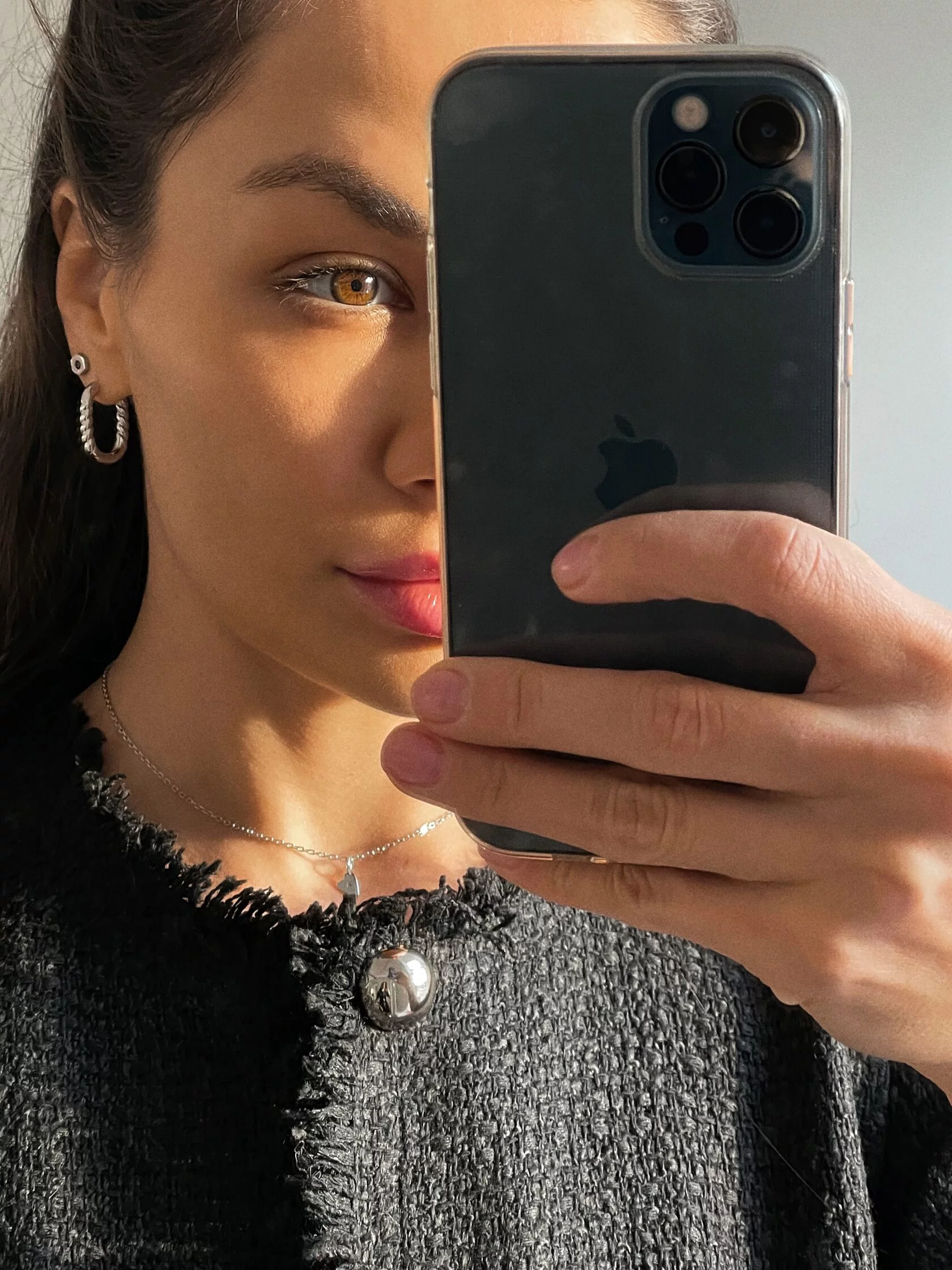 Серьги Minimal Карабины крученые (серебро)