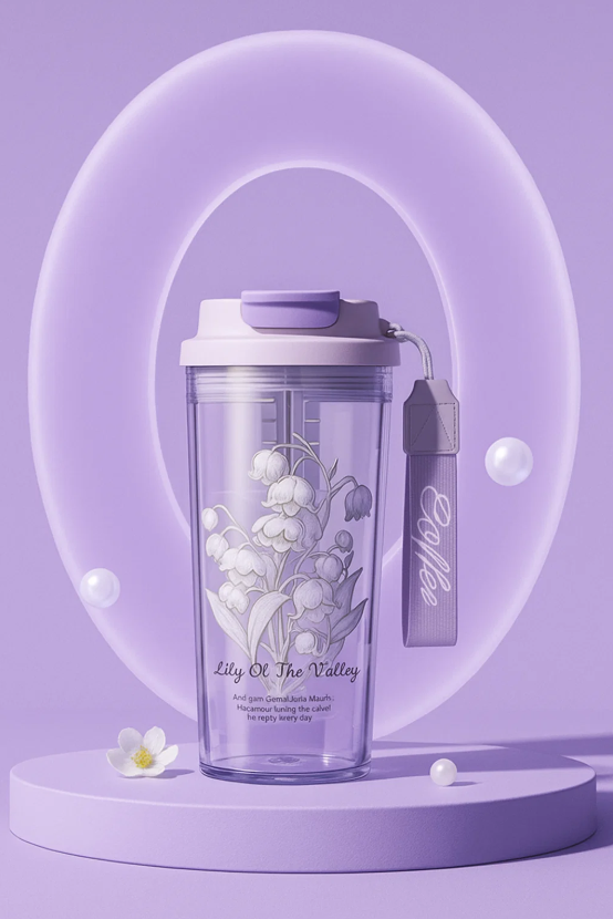 Тамблер Coffee to go (purple) 600 мл