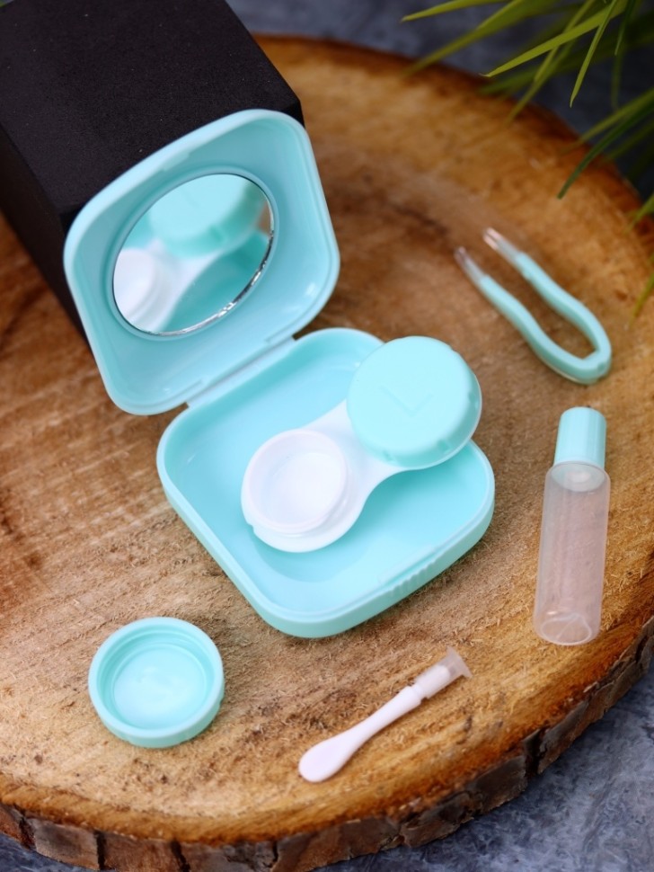 Контейнер для линз Heart paint (green)