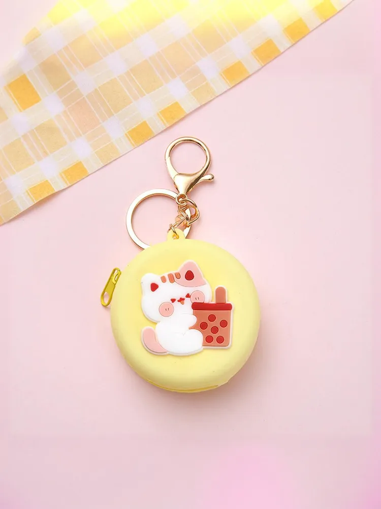 Брелок-кошелёк Cocktail kitty (yellow)