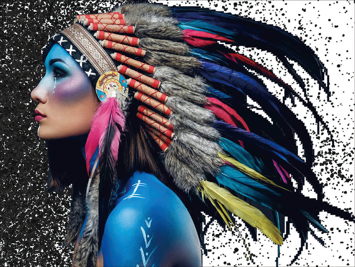 Алмазная мозаика Шаманка 50х65 см