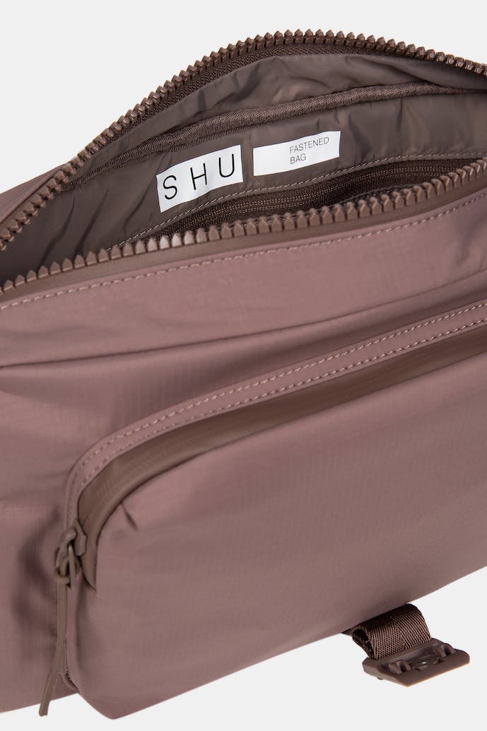 Рипстоп сумка на магните Shu коричневая