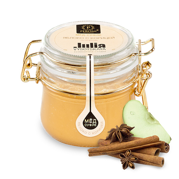Мед-суфле Яблоко с корице, 250 гр.