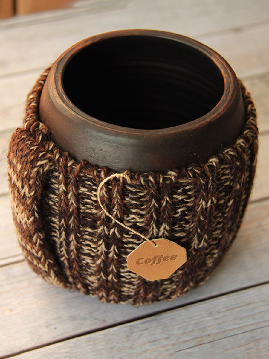 Вязаная кружка Кофе по-венски