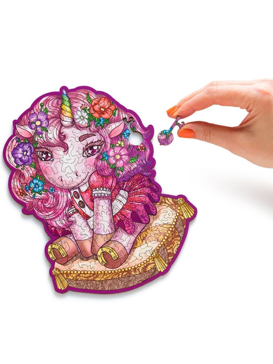 Деревянный пазл Единорог Т