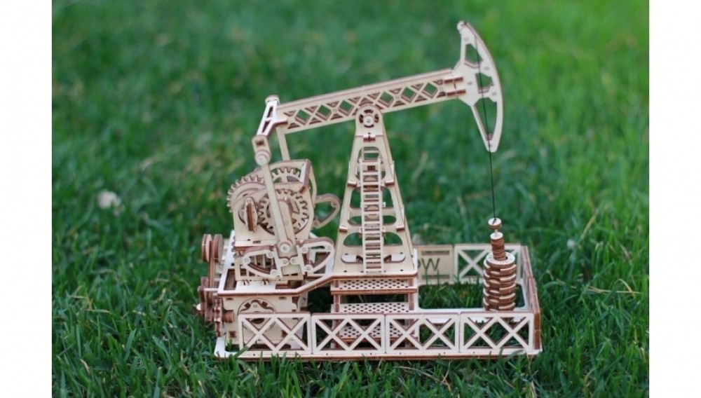 Механический 3D-пазл из дерева Wood Trick Нефтяная Вышка