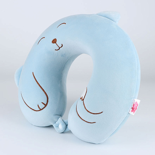 Подушка для путешествий Песик (голубой)