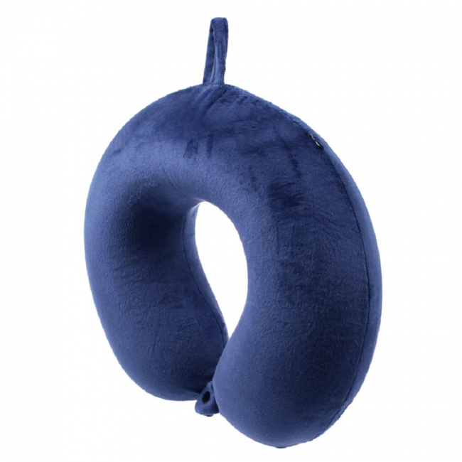 Подушка для путешествий Однотонная (синяя)