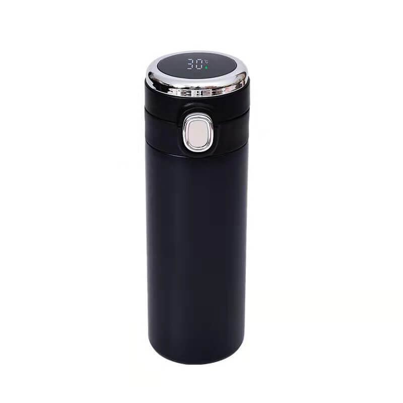 Термос с датчиком температуры Сlassic style (black), 420 мл