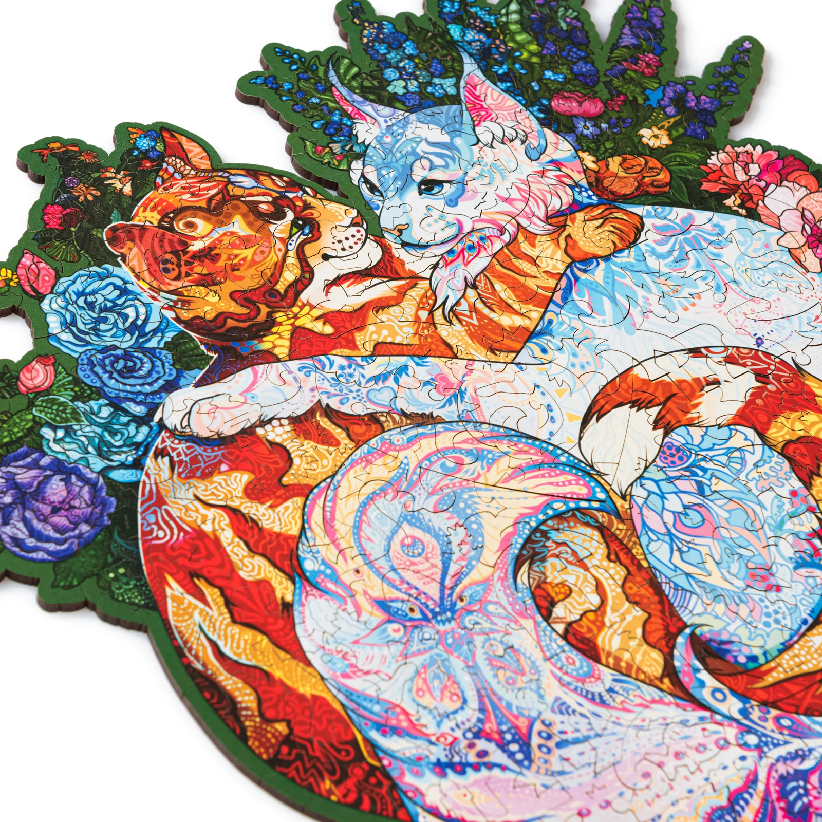 Деревянный пазл Влюбленные Коты S